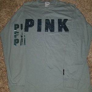 Victoria's Secret PINK Campus Long Sleeve Tee --XS